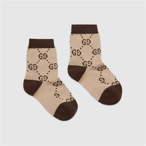 baby gucci socks brown